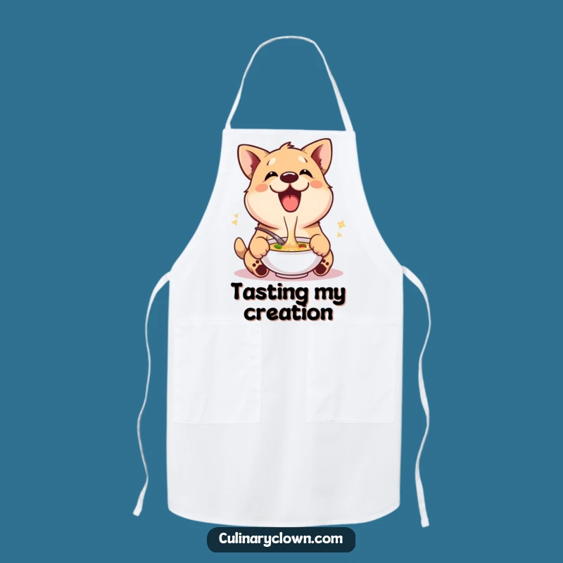 Funny Dog Soup Apron - Cook with Canine Joy