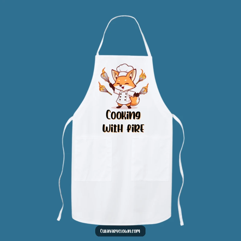 Funny Fox Chef Apron - Cook With Daring & Style