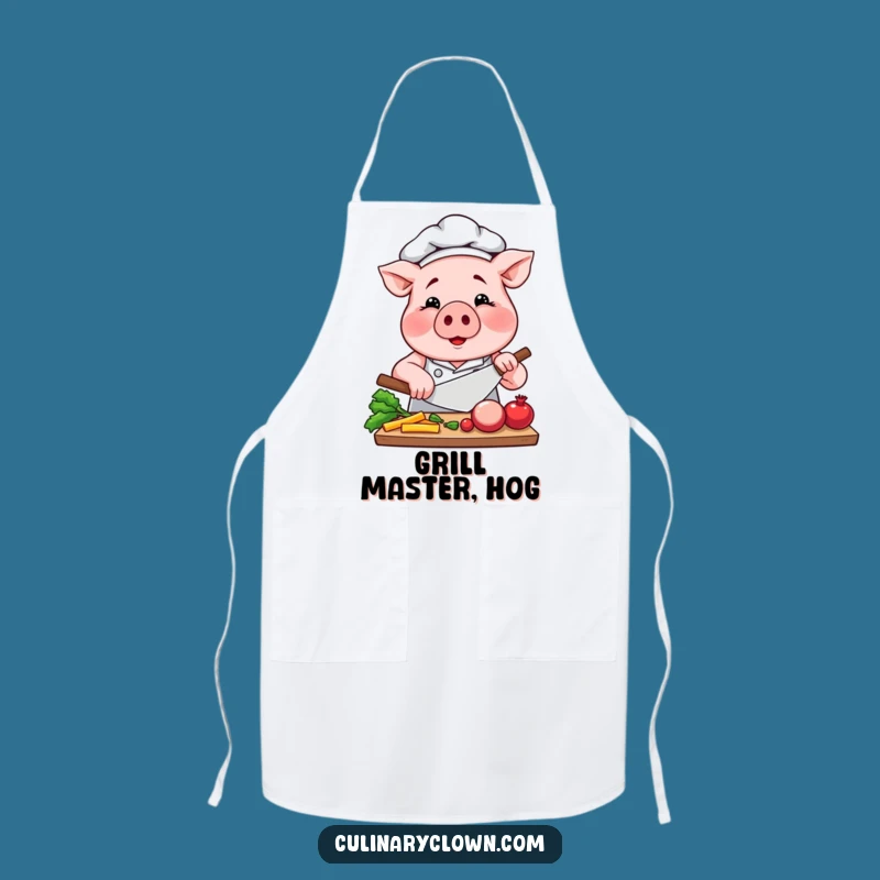 Funny Pig Chef Apron: Cook with Focus in This Porker's Kitchen Wear, Great Funny Gift!