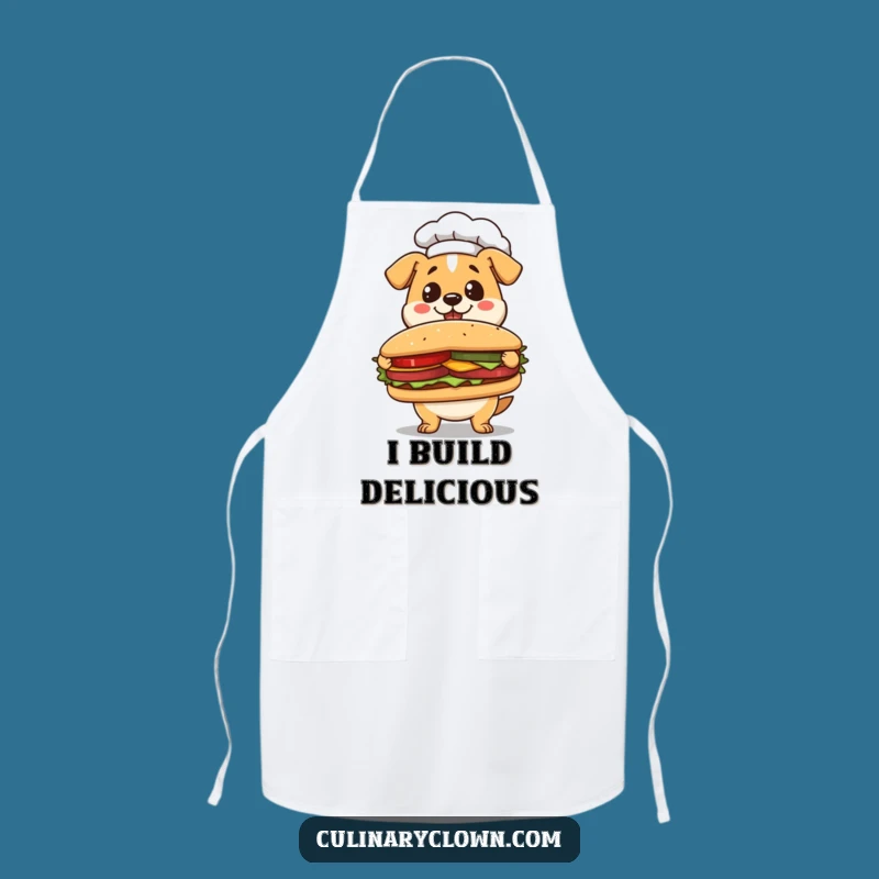 Funny Kawaii Dog Chef Apron: Cook with Pride and Culinary Flair