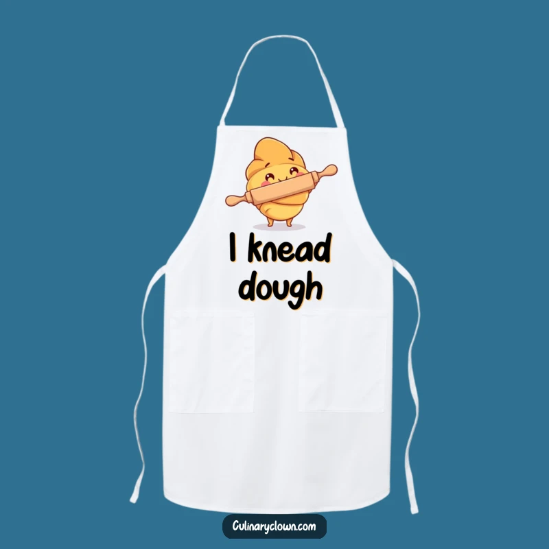 Funny Croissant Baker Apron: Bake with Focus and Flair, Keep Clean with Humor
