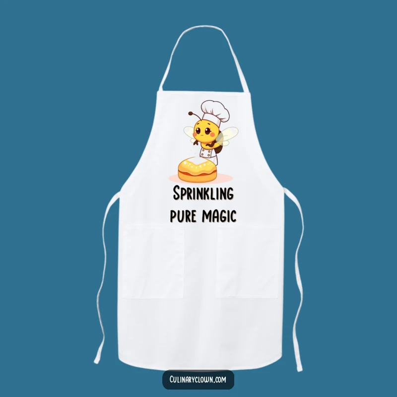 Funny Bee Chef Sprinkling Sugar Apron: Bake with Joy and Sweetness