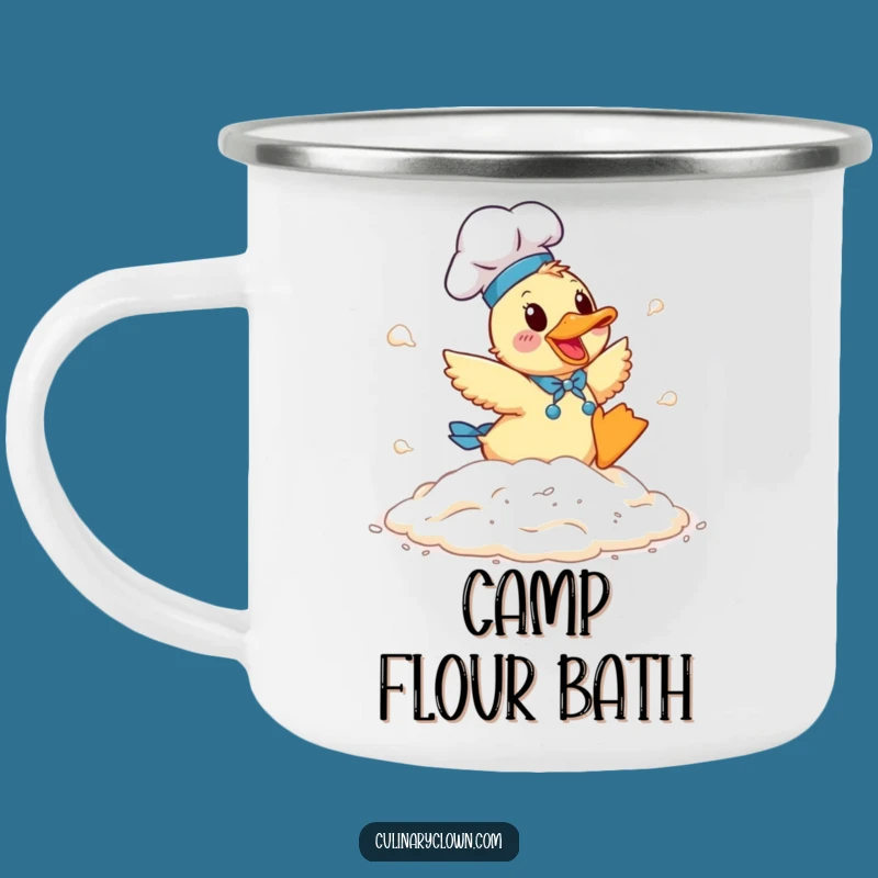Funny Duck Chef Camping Mug: Hilarious Outdoor Baking Cup
