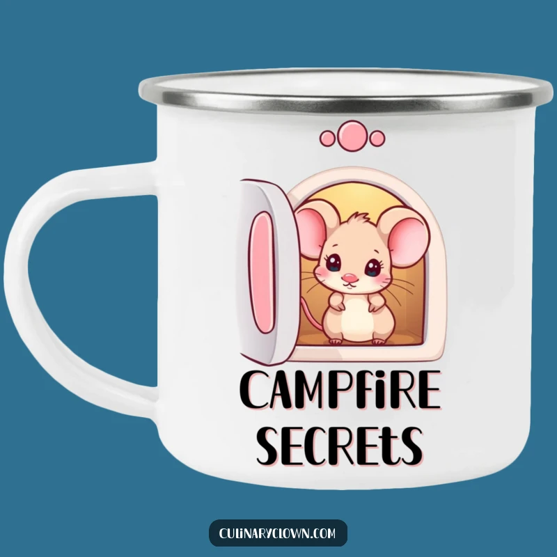 Funny Mouse Oven Camping Mug - Adventure Fuel with Kitchen Curiosity
