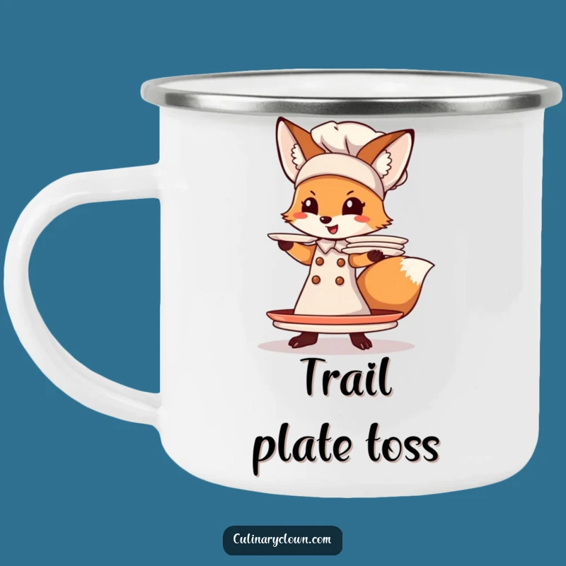 Funny Fox Chef Camping Mug: Adventure-Ready Kitchen Humor