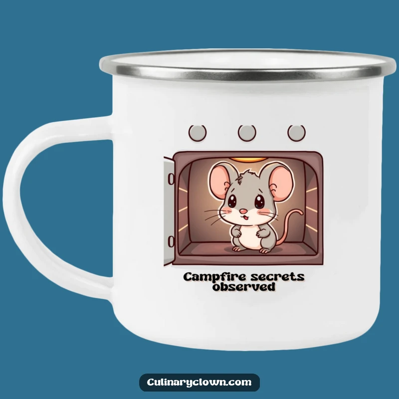 Funny Mouse Oven Camping Mug - Baker's Brew for Outdoor Adventures