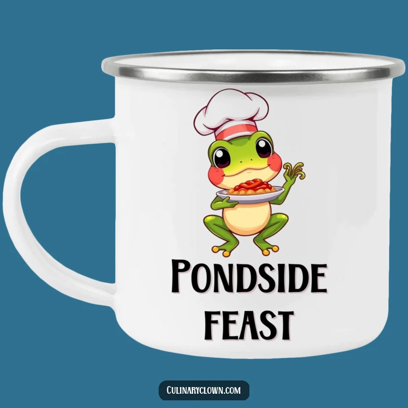 Funny Chef Frog Camping Mug: Gourmet Outdoors, Proud Sipper