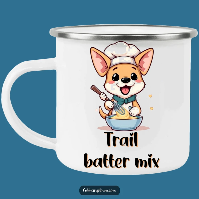 Funny Dog Chef Camping Mug: Hilarious Pup Baking Cup for Outdoor Fun