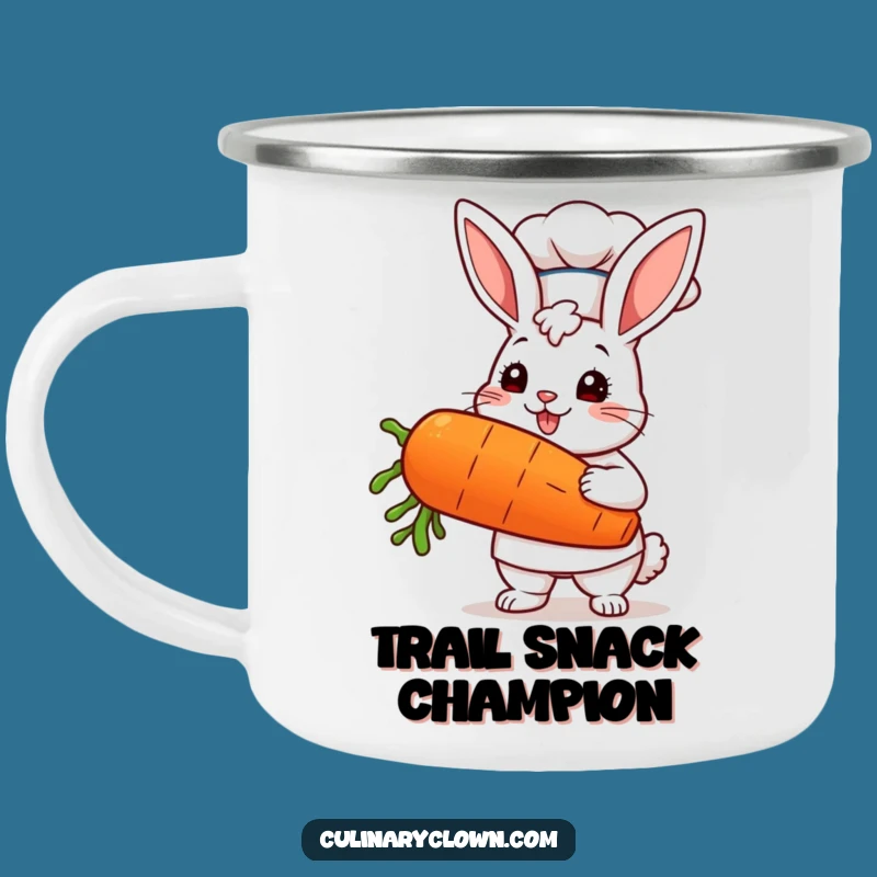 Funny Kawaii Bunny Chef Carrot Camping Mug: Fuel Your Adventures with Humor