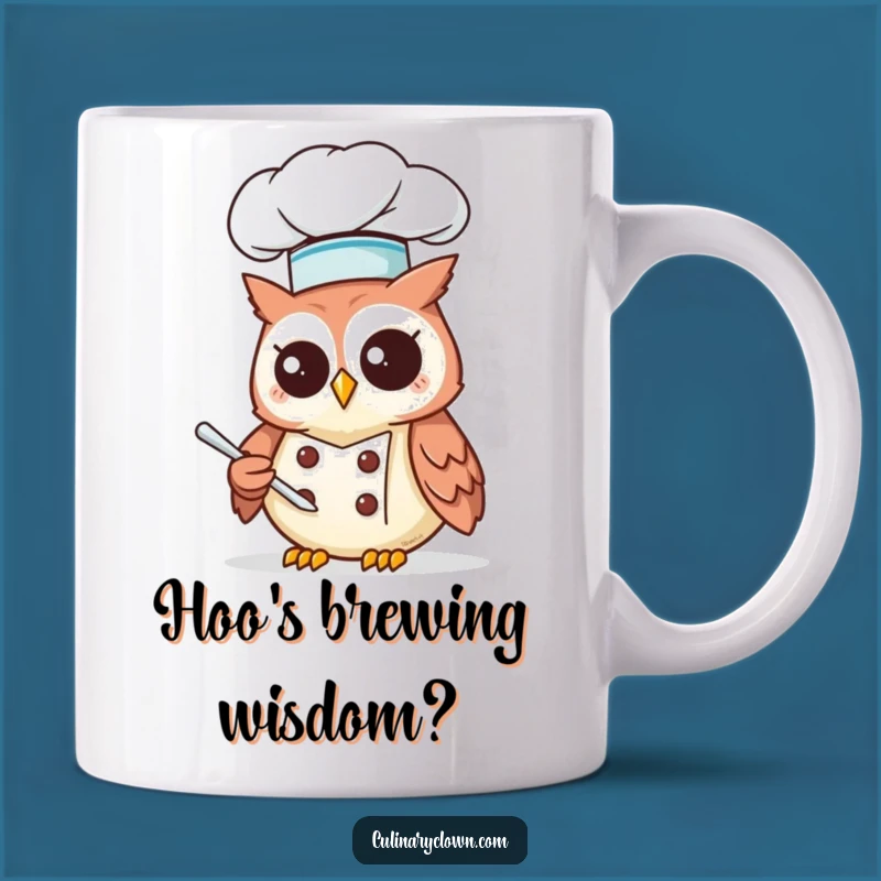 Funny Kawaii Owl Chef Mug: A Thoughtful Culinary Gift for Bird Lovers