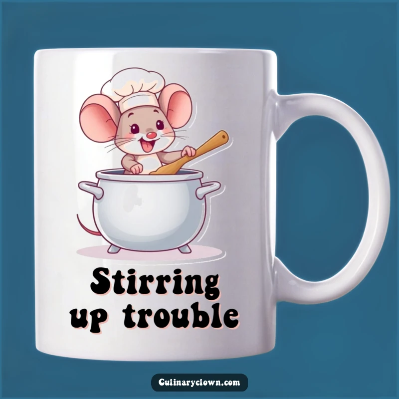 Funny Mouse Chef Mug: Whimsical Kitchen Gift for Culinary Enthusiasts