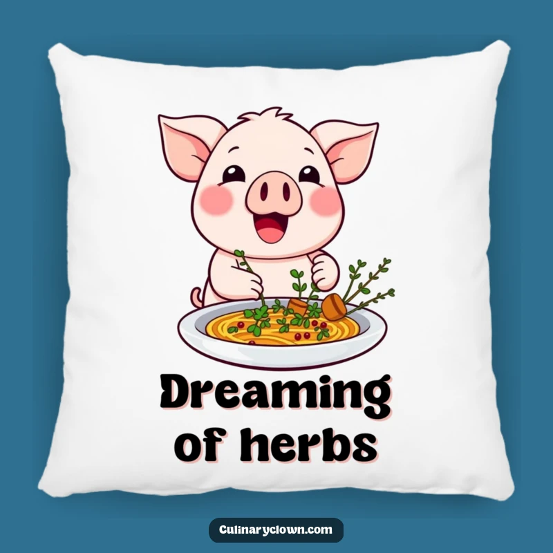 Funny Kawaii Pig Garnishing Dish Pillow - Cozy & Hilarious Comfort Decor