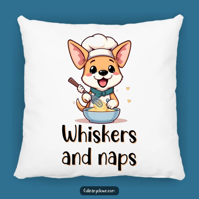 Funny Dog Chef Pillow: Cozy Pup Baking Cushion for Sofa Snuggles