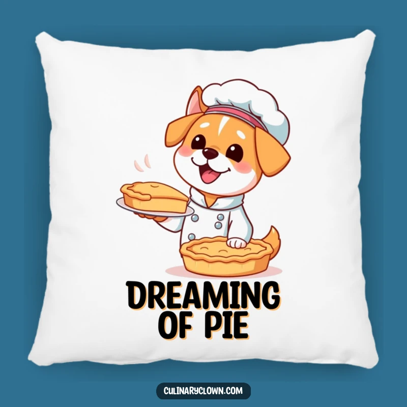Funny Kawaii Dog Chef Pillow - Cozy Cushion for Excited Bakers
