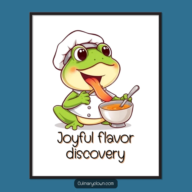 Funny Frog Chef Digital Art: Instant Joy for Your Walls