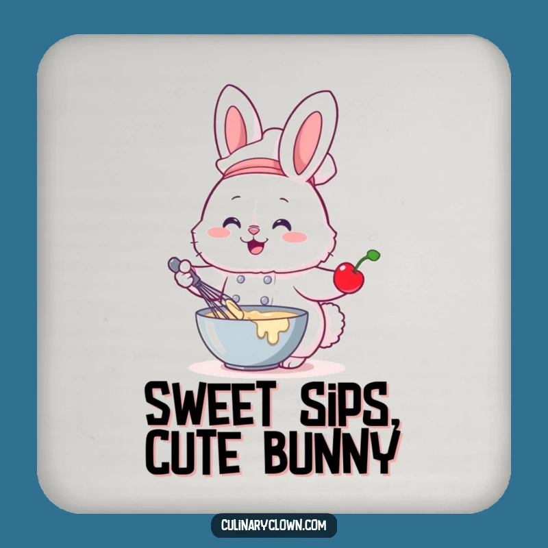 Funny Bunny Chef Coaster Baking Protection Cute Kitchen Accessory