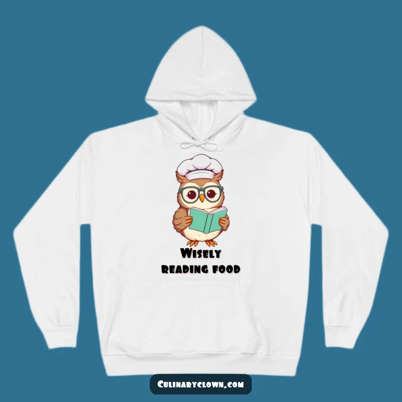 Cozy Chef Owl Hoodie - Wise Recipe Reader Comfort, Ideal Funny Gift