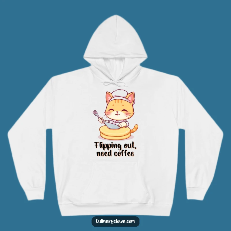 Cozy Funny Kawaii Cat Chef Pancake Flip Hoodie: The Ultimate Warm and Hilarious Gift