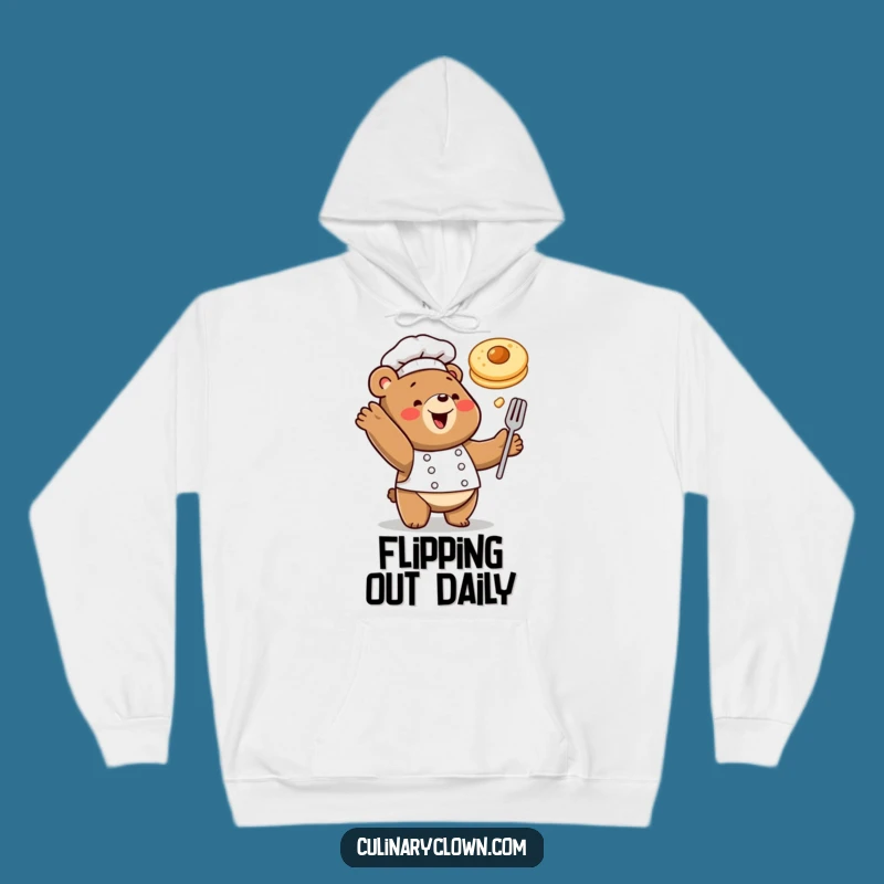 Funny Bear Chef Hoodie Cozy Breakfast Comfort Chef Bear Wear