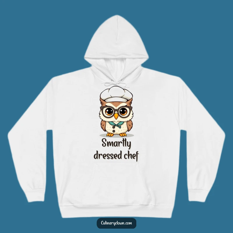 Funny Kawaii Owl Chef Hoodie: Cozy Academia, Ultimate Funny Gift For Wise Foodies