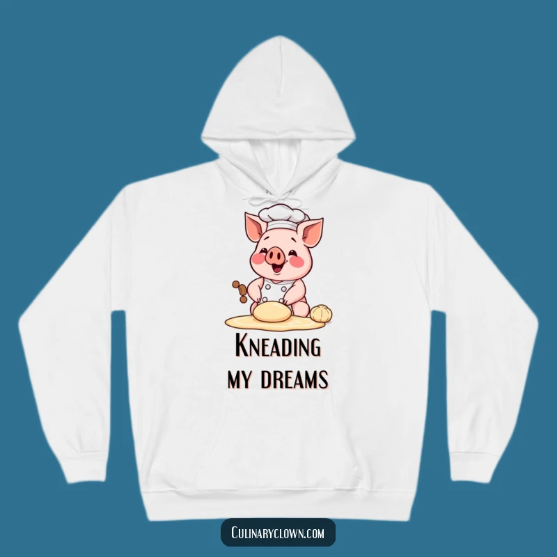 Cozy Chef Pig Hoodie - Happy Dough Maker Comfort, Ideal Funny Gift