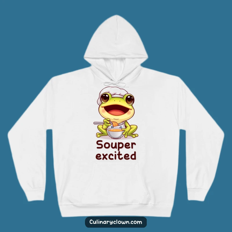 Funny Frog Chef Hoodie: Cozy Joyful Taster, Perfect Gift