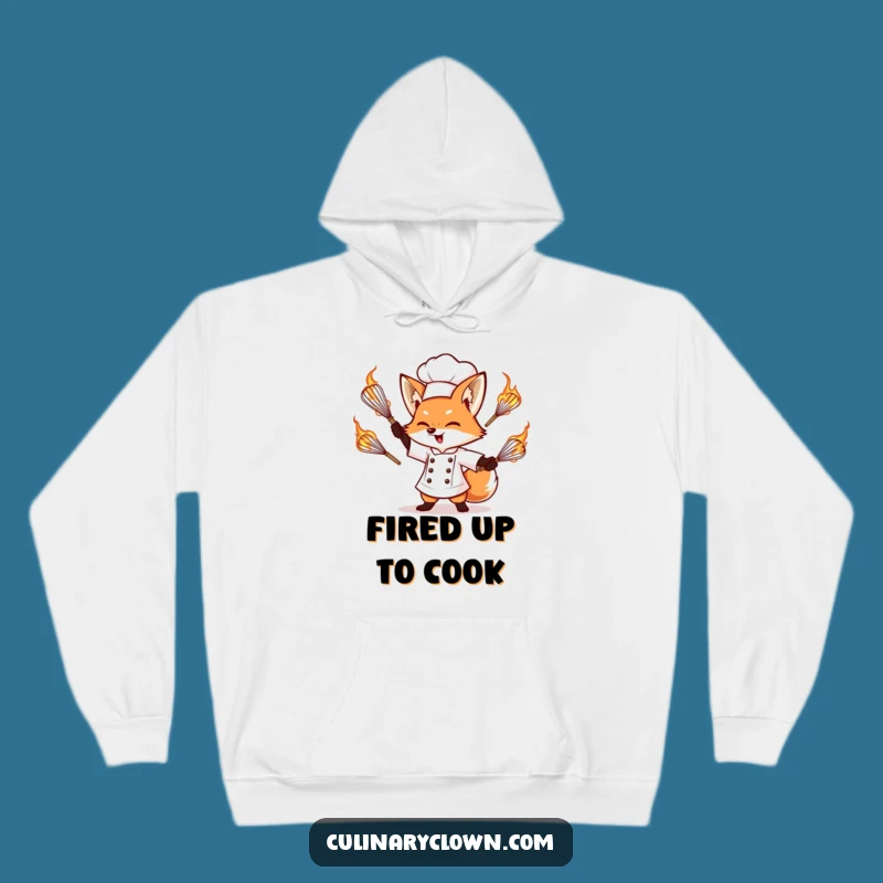 Warm Funny Fox Chef Hoodie - Embrace Your Inner Fire Starter