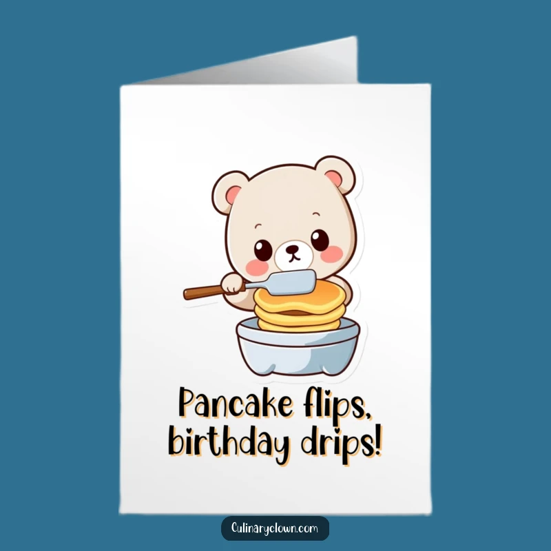 Free Printable Kawaii Bear Birthday Card: Flipping Fun Downloadable Gift!