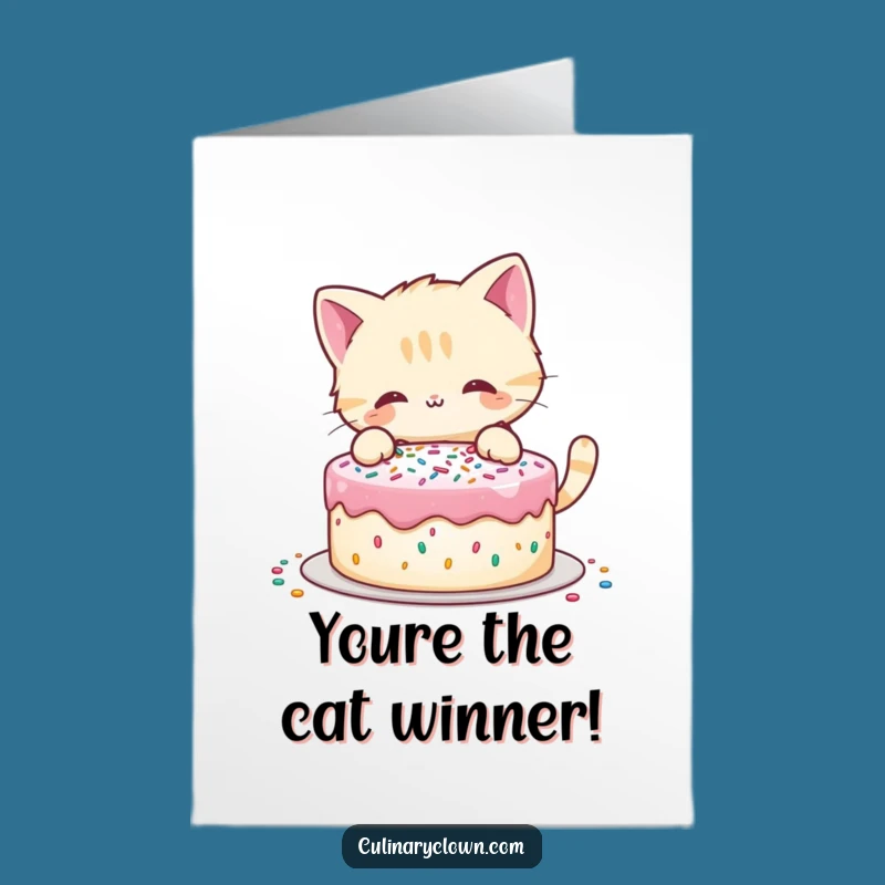 Free Printable Cat Cake Decorating Congrats Card - Hilarious