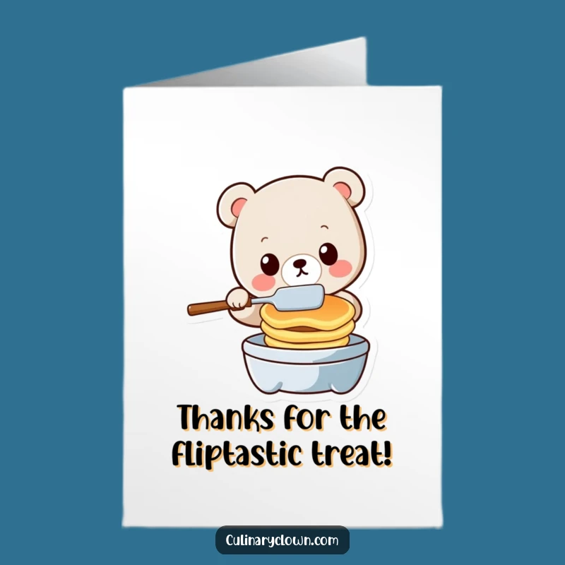 Free Printable Kawaii Bear Thank You Card: Flipping Great Gratitude Downloadable!
