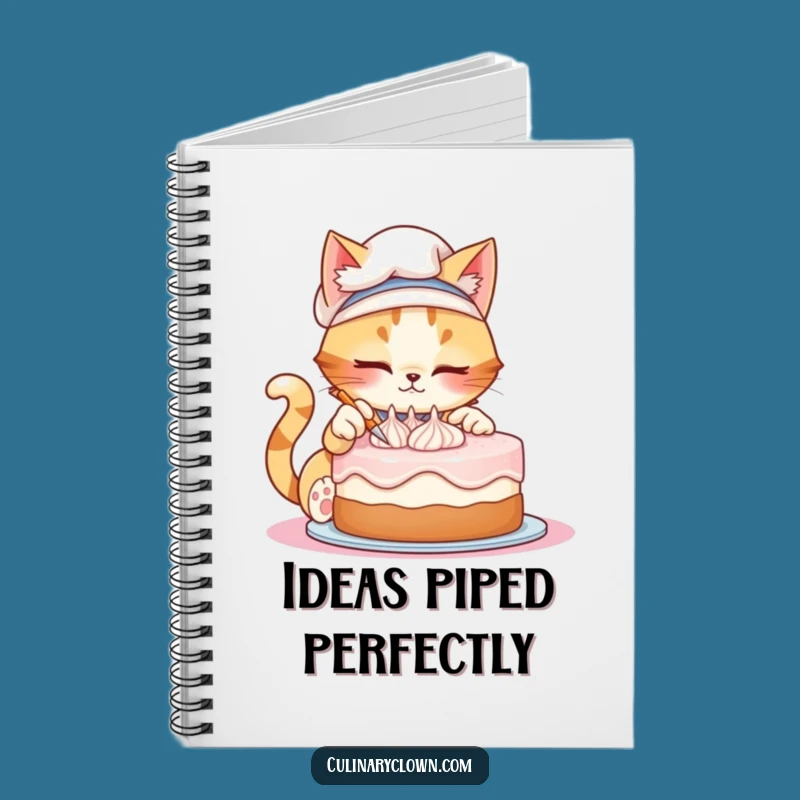 Funny Cat Chef Notebook - Jot Down Your Recipes & Ideas