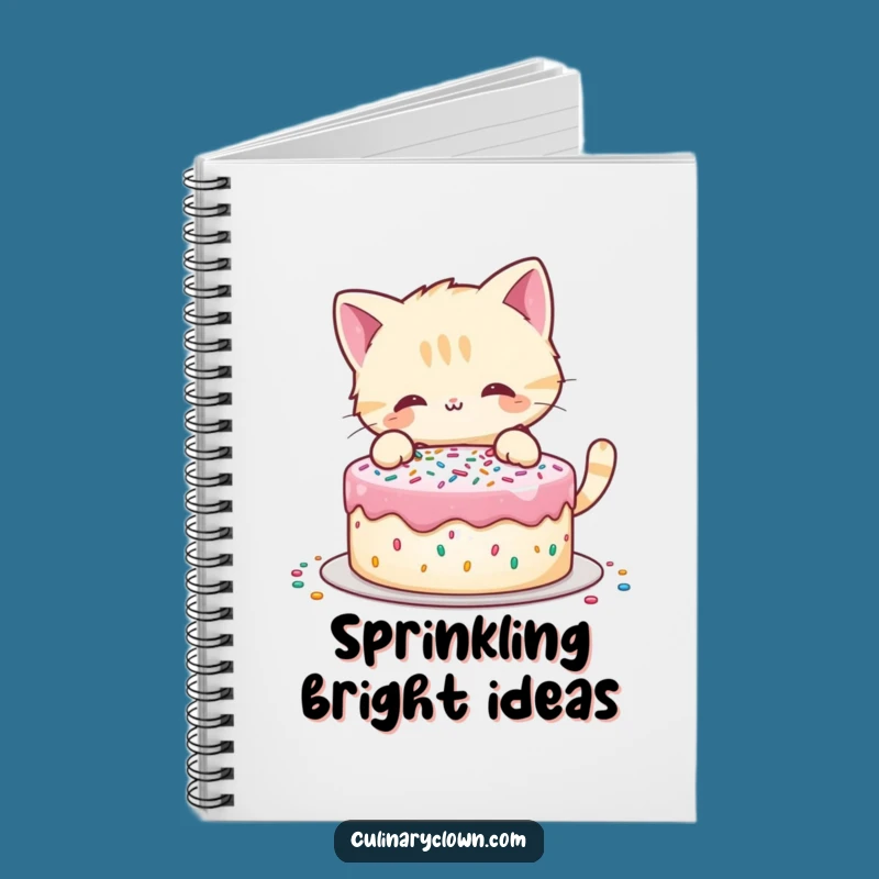 Funny Cat Decorating Cake Notebook: Jot Down Recipes with Hilarious Baking Flair!
