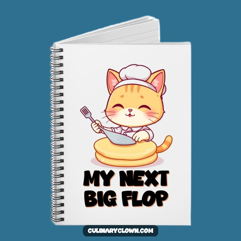 Funny Kawaii Cat Chef Pancake Notebook: Jot Down Ideas with Hilarious Flair