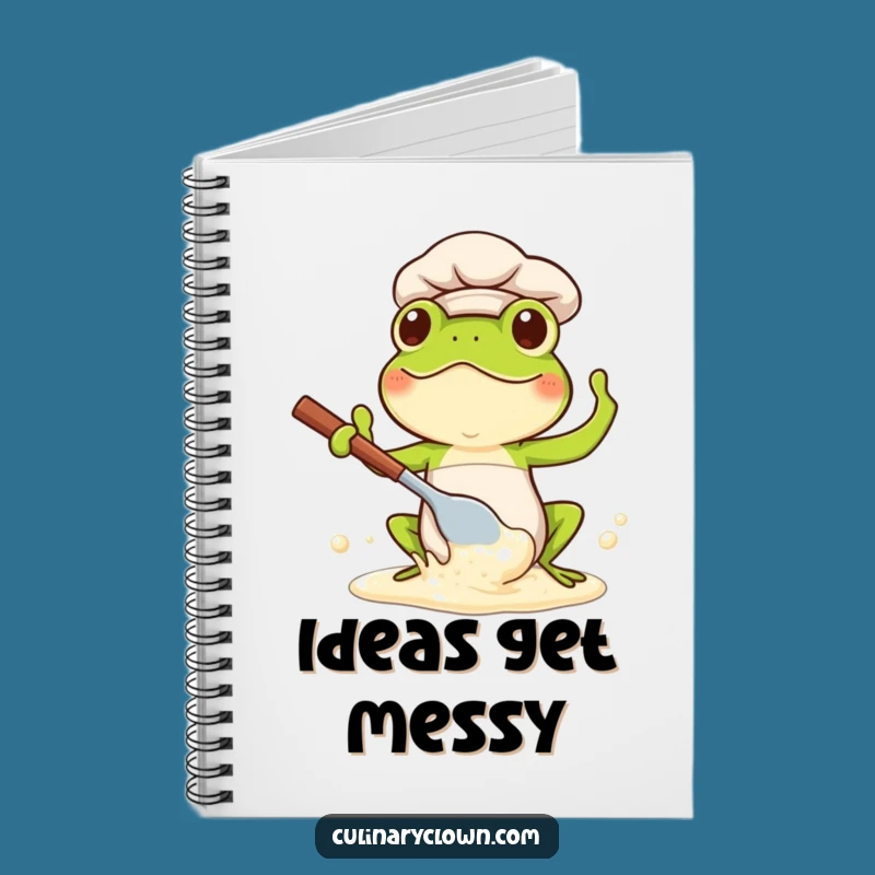 Funny Kawaii Frog Chef Notebook: Jot Down Baking Ideas with Fun