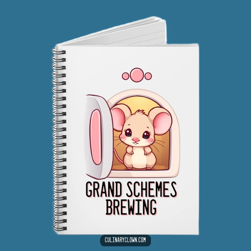 Funny Mouse Oven Notebook - Jot Down Curious Ideas