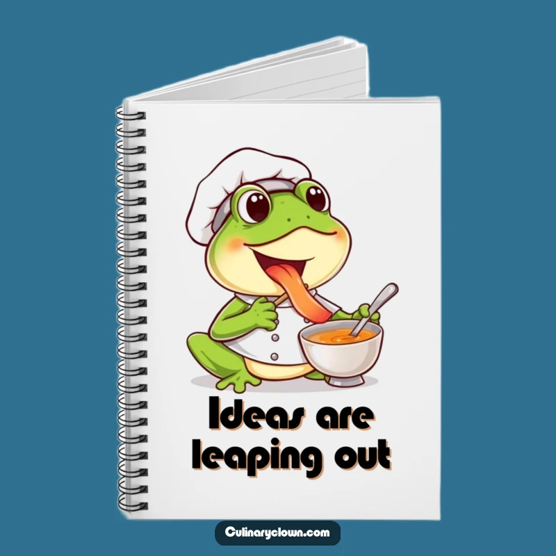 Funny Frog Chef Notebook: Record Your Joyful Culinary Creations