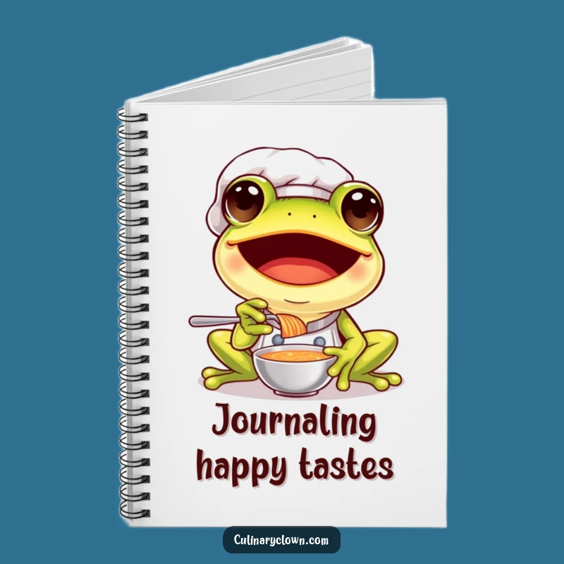 Funny Frog Chef Notebook: Jot Down Tasty Ideas, Gift