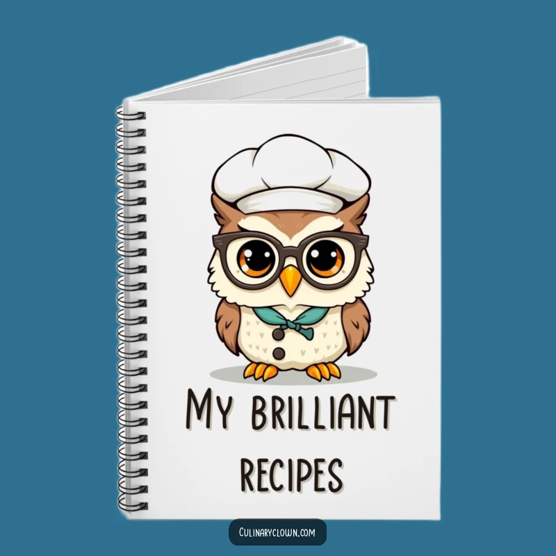 Funny Kawaii Owl Chef Notebook: Jot Down Wisdom! Smart Notes, Cute Funny Gift For Students