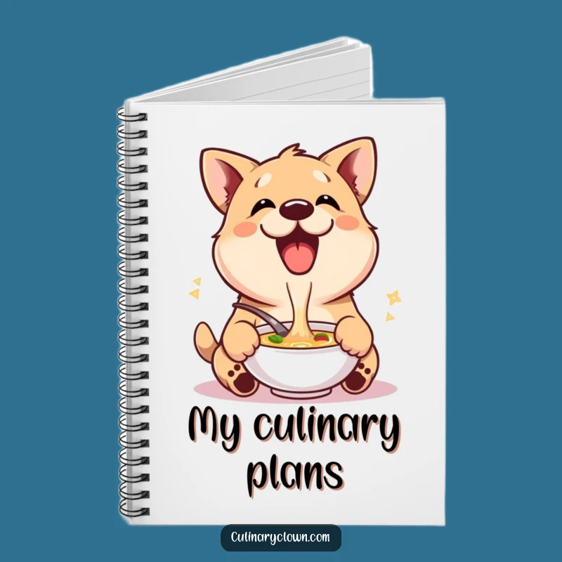 Funny Dog Soup Notebook - Jot Down All Your Tasty Ideas