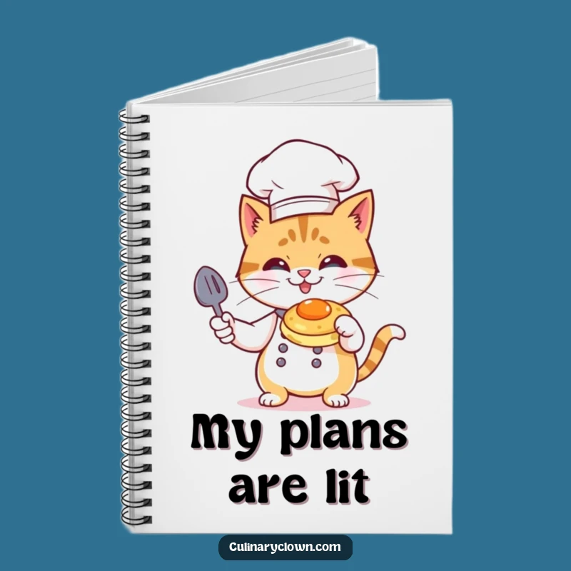 Funny Cat Chef Notebook: Hilarious Culinary Ideas Journal for Creative Cooks