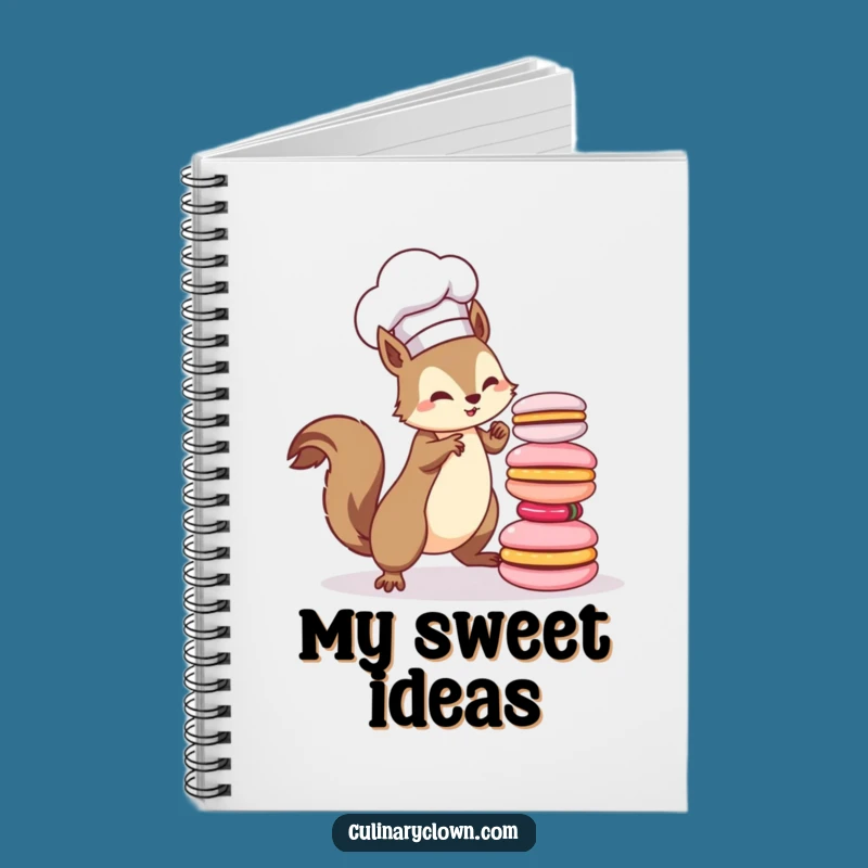 Funny Kawaii Squirrel Chef Notebook: Jot Down Ideas with a Smile - Great Gift!