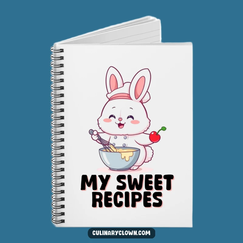 Funny Bunny Chef Notebook Baking Ideas Cute Journal