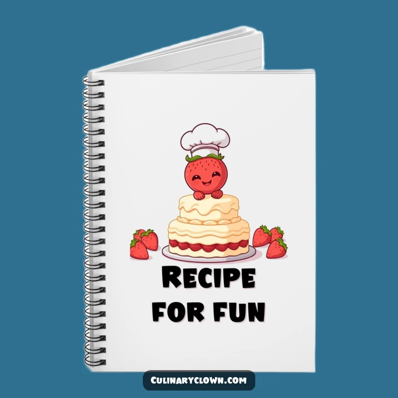Funny Strawberry Chef Notebook: Jot Down Recipes with Baking-Themed Humor