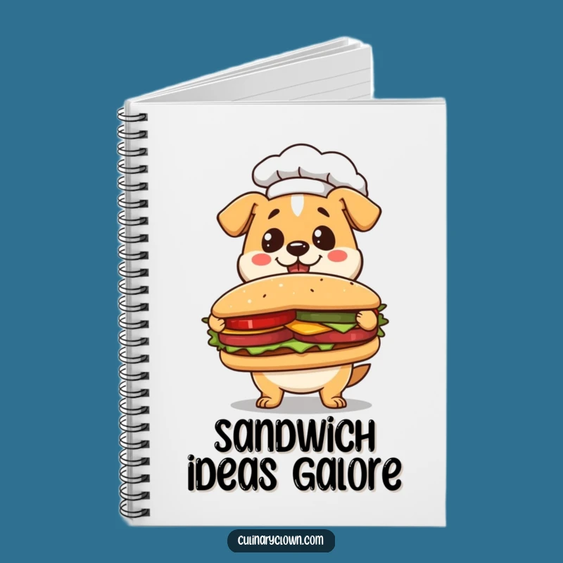 Funny Kawaii Dog Chef Notebook: Jot Down Culinary Triumphs