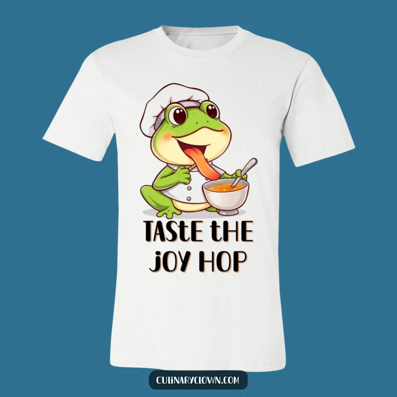 Funny Frog Chef T-Shirt: Hoppy Flavors and Culinary Delight
