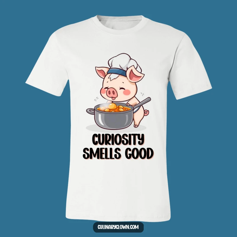 Funny Kawaii Pig Chef T-Shirt: Savor the Flavor of Fun