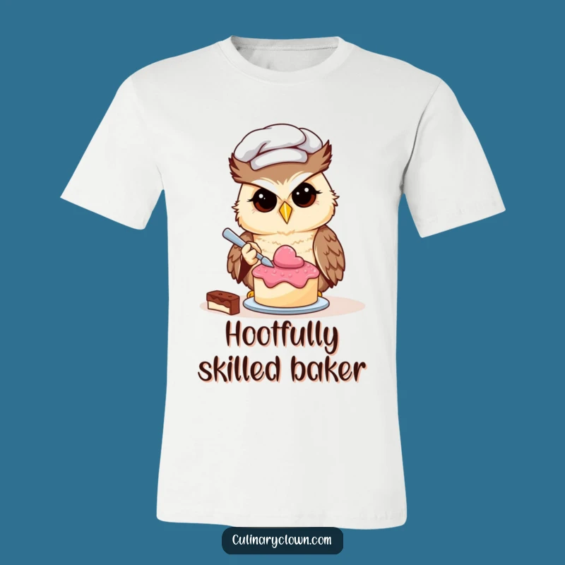 Funny Owl Chef Cake Decorating T-Shirt: Wear Your Baking Passion