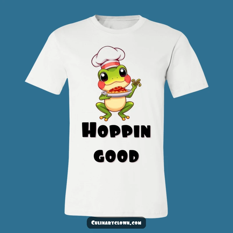 Funny Chef Frog T-Shirt: Proud Presentation, Hilarious Culinary Wear