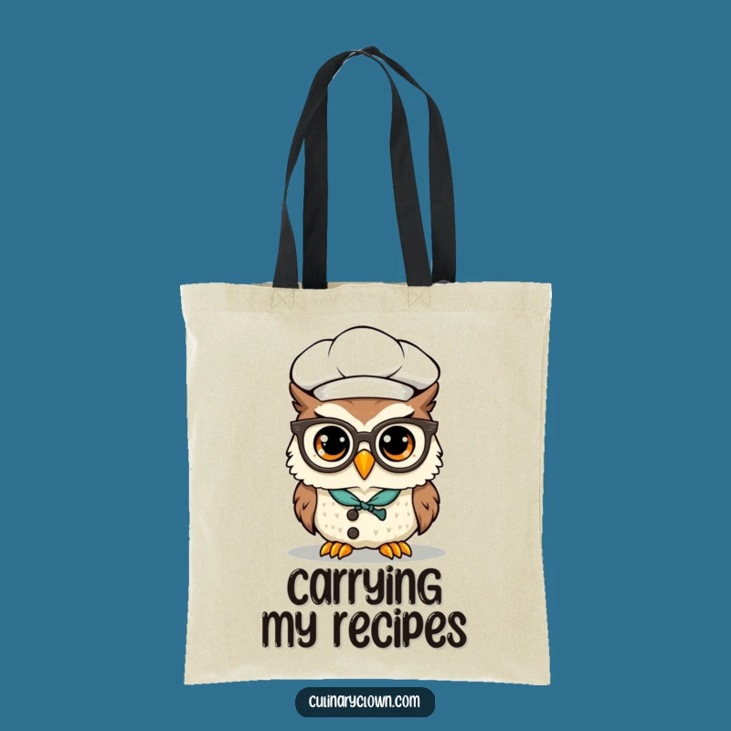 Funny Kawaii Owl Chef Tote Bag: Carry Your Knowledge, Practical Funny Gift For Students