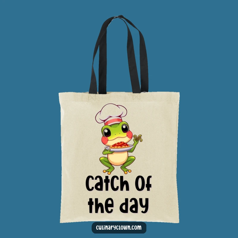 Chef Frog Tote Bag: Funny Presentation, Chic Carryall